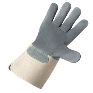 Gants de travail en cuir de vachette fendu industriels, gants de protection durables pour hommes et femmes pour les travaux en extérieur et en atelier - Product Image 2
