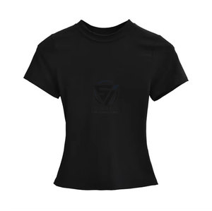 T-shirt oversize décontracté pour femme, col rond ample, épaules tombantes, imprimé lettres, manches courtes, grande taille, idéal pour l'été - Product Image 3