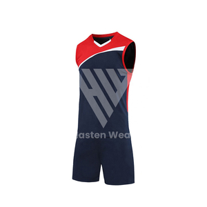 เครื่องแบบวอลเลย์บอลสำหรับผู้ชายเครื่องแบบวอลเลย์บอลแขนสั้นพิมพ์ลายไซส์พิเศษ - Product Image 3