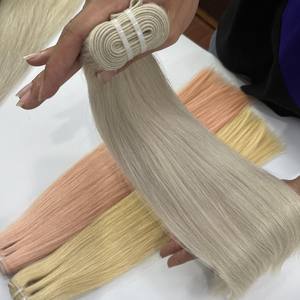 ผมต่อแบบตรง เกรดพรีเมียม ผลิตจากผมแท้เวอร์จินเรมี่ 100% ผมเวียดนาม  แบบเย็บสองชั้นด้วยเครื่องจักร - Product Image 5