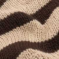 Haut pull décontracté d'été respirant à col ouvert et manches chauve-souris en tricot rayé pour femme, personnalisable OEM & ODM