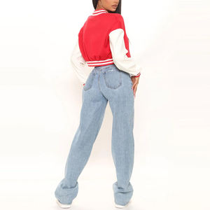 Chaquetas universitarias recortadas de alta calidad para mujer con mangas largas, novedad de 2025, ropa informal de longitud corta, chaqueta universitaria para mujer - Product Image 6