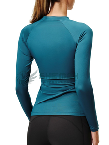 Camisa de equitación para mujer, capa base de equitación, ajuste atlético, manga larga, transpirable, ligera, ropa de secado rápido - Product Image 5