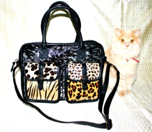 <b>LEATHER</b> HAIRON <b>BAGS</b> Durable Eco-Friendly Zipper Closure Foldable Soft Handle Fashion Trend Leopard Stylish Medium/Large/<b>Small</b> - Product Image 1