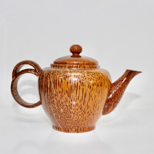 กาน้ำชาไม้มะพร้าวสำหรับเสิร์ฟเครื่องดื่มแฮนด์เมดกาน้ำชาไม้โคโค่ธรรมชาติ - Product Image 3