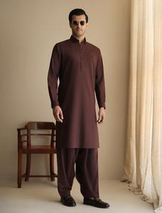 Traje Shalwar Kameez Casual de Manga Larga para Hombre, Fabricación Profesional, Conjunto de 2 Piezas con Botones, Estilo Tradicional - Product Image 6
