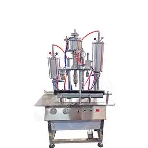 High Stability Simple Operation Aerosol Can Making Machine Chemical Pepper Spray Aerosol Filling Crimping Machine