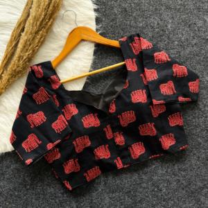 Algodón de alta demanda con blusa de pintura a mano Fabricante de moda para mujer y exportador de Surat a la tarifa más baja - Product Image 4