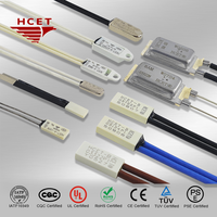 Protector Térmico Bimetálico Eléctrico con Batería, Interruptor de Termostato de Reinicio Automático para Motor de Calefacción