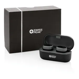Auricolari TWS Personalizzati per Swiss Peak, Gadget USB Promozionale per Merchandising - Product Image 5