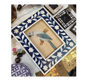 Cadre photo en MDF écologique avec incrustation d'os et résine Nouveau design pour la maison, l'hôtel et le bureau Cadre photo décoratif pour articles ménagers - Product Image 1