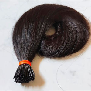 Meilleur prix I tip hair indien 100% Remy extensions de cheveux bruts non transformés Remy Virgin Flat Tip - Product Image 3