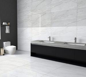 Carrelage de salle de bain brun 600x1200mm, grande taille, brillant, intérieur, carrelage en porcelaine émaillé pour sol et mur - Product Image 1