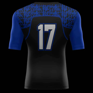 Rashguard BJJ Homme Manches Courtes Haute Qualité – Impression Sublimation Effet Délavé – Nouvelle Collection Promotionnelle - Product Image 4