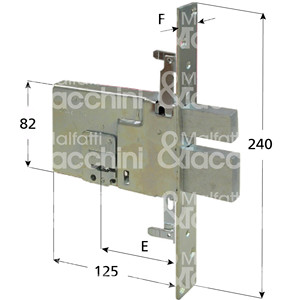 ตัวล็อคแผนที่แบบคู่สำหรับกล่องเคลือบสังกะสีแบบ Deadbolt แบบ Double 4รอบ: กระดุม - Product Image 1
