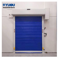 Volet intérieur en tissu PVC à roulement rapide, rideau Sandwich isolé à roulement rapide, porte rapide pour chambre froide