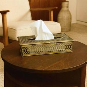 Decorative Golden <b>Color</b> Finished Metal <b>Paper</b> Holder Ideal for <b>Tissue</b> and Bathroom Towel Dispensing with Stylish Durable Design - Product Image 5