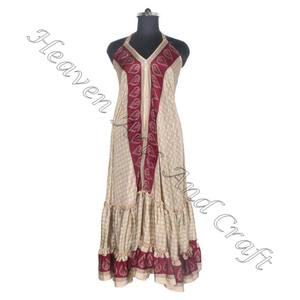 SD001 Women's <b>Indian</b> Pakistani Saree/Shari/Shari Vintage Silk Dresses Hippy Boho Hot <b>Sexy</b> Looking Cotton India's Best Vintage - Product Image 3