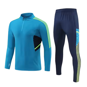 Ropa de calle en blanco personalizada para hombre, conjunto deportivo liso, chándales deportivos para hombre, conjunto de pantalones y sudadera con cremallera personalizada - Product Image 4