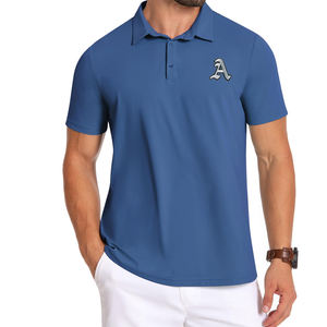 Toile respirante à séchage rapide pour hommes brodée de logo personnalisé de haute qualité pour chemise 100% coton motif solide pour adultes - Product Image 3