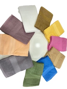 Serviettes de plage de golf imprimées avec logo personnalisé de l'Inde tissées en coton avec des motifs jacquard brodés unis - Product Image 3