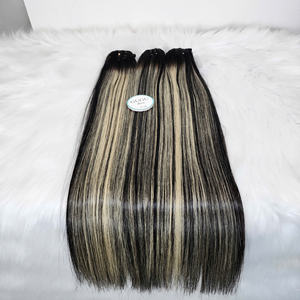 Paquetes de cabello humano virgen recto de hueso Precio al por mayor barato 100% cabello crudo para mujeres - Product Image 1