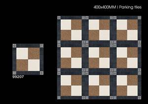 Mejor precio y calidad Durable 400x400mm Baldosas de porcelana para estacionamiento Baldosas de suelo para exteriores con rodamiento de carga pesada a prueba de intemperie - Product Image 4