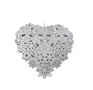 Venta al por mayor a granel decorativo colgante corazón blanco con cobre Anti pared decoración corazón para boda y Navidad decoración hecha a mano - Product Image 6