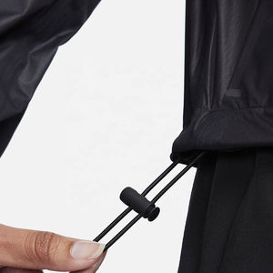 Chaqueta cortavientos de invierno personalizable unisex transpirable impermeable con cuello levantado servicio OEM de color sólido - Product Image 4