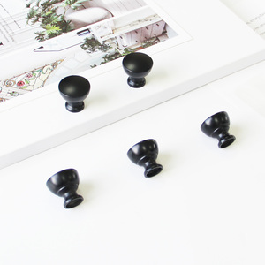 Modern Matte Black Zinc Alloy Contemporary Cabinet <b>Knobs</b> Drawer Pulls <b>for</b> <b>Dresser</b> Bedroom Bathroom-Durable Eco-Friendly - Product Image 1