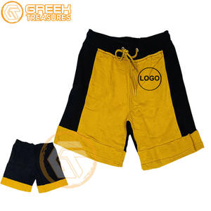 Short brodé en molleton de coton Alpha personnalisé Fraternité Shorts et pantalons respirants pour hommes Grec Phi de haute qualité - Product Image 3