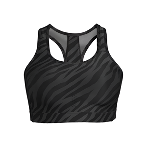 Sujetador deportivo de encaje Halter con cierre frontal sublimado personalizado de tela transpirable, conjunto de sujetador de gimnasio de secado rápido para mujer, ropa activa de punto - Product Image 1