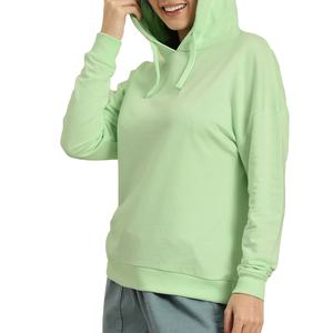 Sweat-shirts à capuche pour femmes, personnalisables, de haute qualité, en polaire d'hiver, 100% coton, manches longues, séchage rapide, respirant, pour le sport, la salle de sport, RSW - Product Image 2