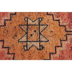 พรมวินเทจสไตล์ตุรกี Herki Runner ขนาด 3.3x11.7 ฟุต สีแดงไล่เฉด ทำจากขนสัตว์ - Product Image 5