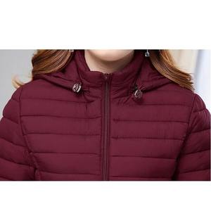 Veste matelassée à col montant, couleur unie, pour l'hiver, style urbain, personnalisable, coupe-vent et imperméable, pour l'extérieur - Product Image 6