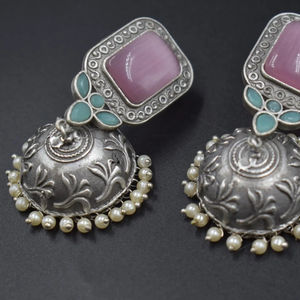 เครื่องประดับต่างหูเงินแท้สำหรับผู้หญิงและเด็กผู้หญิง - Product Image 1