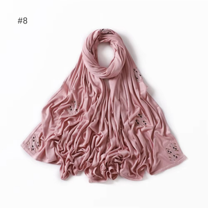 Blusa de invierno para mujer, diamantes de imitación, doble costura, musulmán, suave, transpirable, envoltura turca, Eid Ramadán - Product Image 2