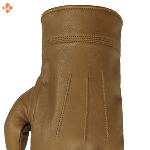 New Fashion Dress Zipper Side Cashmere Lining Outer Door Keep Warm Shopping Business Women's Genuine Sheep Skin <b>Leather</b> <b>Gloves</b> - Product Image 3