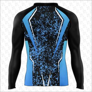 Logo personnalisé Compression manches longues Rash Guard respirant polyester spandex surf chemise de sport avec impression par sublimation - Product Image 6
