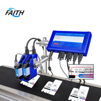 Imprimante jet d'encre TIJ portable industrielle multicolore de 12,7 mm pour l'impression en ligne de dates d'expiration, codes QR, logos, numéros et étiquettes