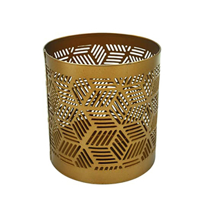 Bougeoir en métal de nouvelle arrivée Décoration d'éclairage votif fini or Décoration d'intérieur de qualité supérieure avec bouteille en verre - Product Image 6