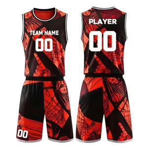 Ensemble de maillot de basket-ball et de vêtements de sport de haute qualité, ensemble de vêtements de basket-ball pour la vente en ligne, respirant, séchage rapide - Product Image 1