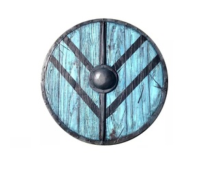 Escudo vikingo totalmente funcional para decoración del hogar, protección de batalla para uso en decoración del hogar, de hierro y madera, armadura vikinga Medieval, Escudo de diseñador - Product Image 3