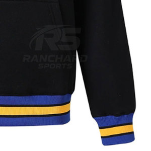 Sudadera Personalizada para Hombre con Cuello Redondo, Diseño de Patrón Sólido, 100% Algodón, Forro Polar Premium para Invierno - Product Image 4