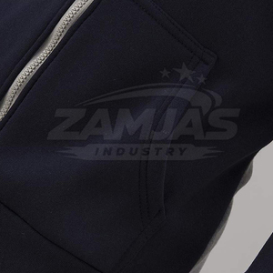Sweat-shirts à fermeture éclair pour hommes de haute qualité, design personnalisé, couleur unie, vêtements décontractés, grandes tailles - Product Image 4