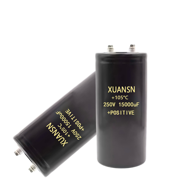 Best Manufacturer 15000uF 250V Screw Terminal Aluminum Electrolytic Capacitor Solar Inverter UPS High Voltage Capacitor