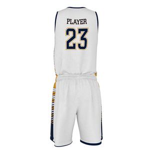Ensembles d'uniformes de basket-ball pour hommes les plus vendus Short à manches courtes personnalisé taille jeune Vente en gros Sublimation de maillot respirant - Product Image 4