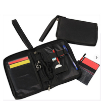 Accessoires d'arbitre de la meilleure qualité Portefeuille d'arbitre et sac de données avec cartes d'avertissement rouges et jaunes