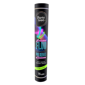 Bracelets fluorescents Party Love, 15 pièces, pour fêtes, festivals, mariages, concerts - Product Image 2