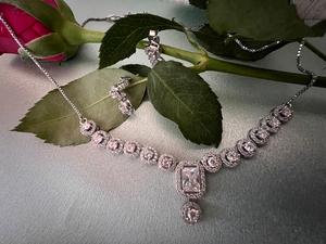 ชุดชุบเงินสุดหรูสำหรับเจ้าสาวสร้อยคอและต่างหูคริสตัลหรูหราสำหรับงานแต่งงานงานหมั้นวันครบรอบสไตล์วินเทจ - Product Image 4